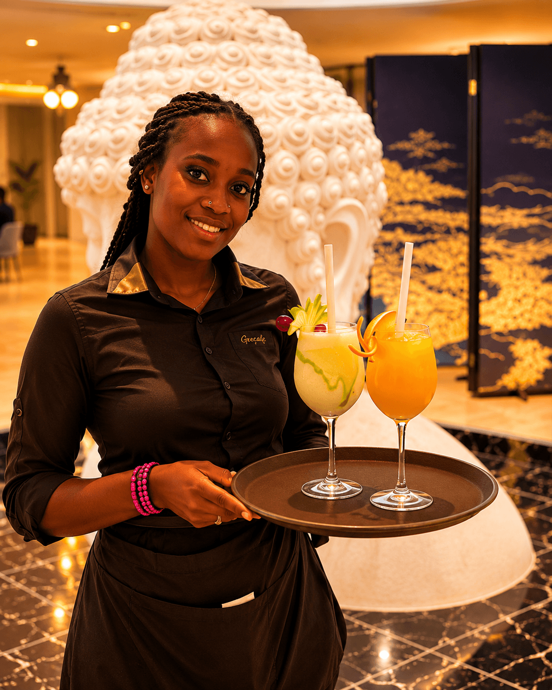 Personnel du Jardin d'Orient en service
