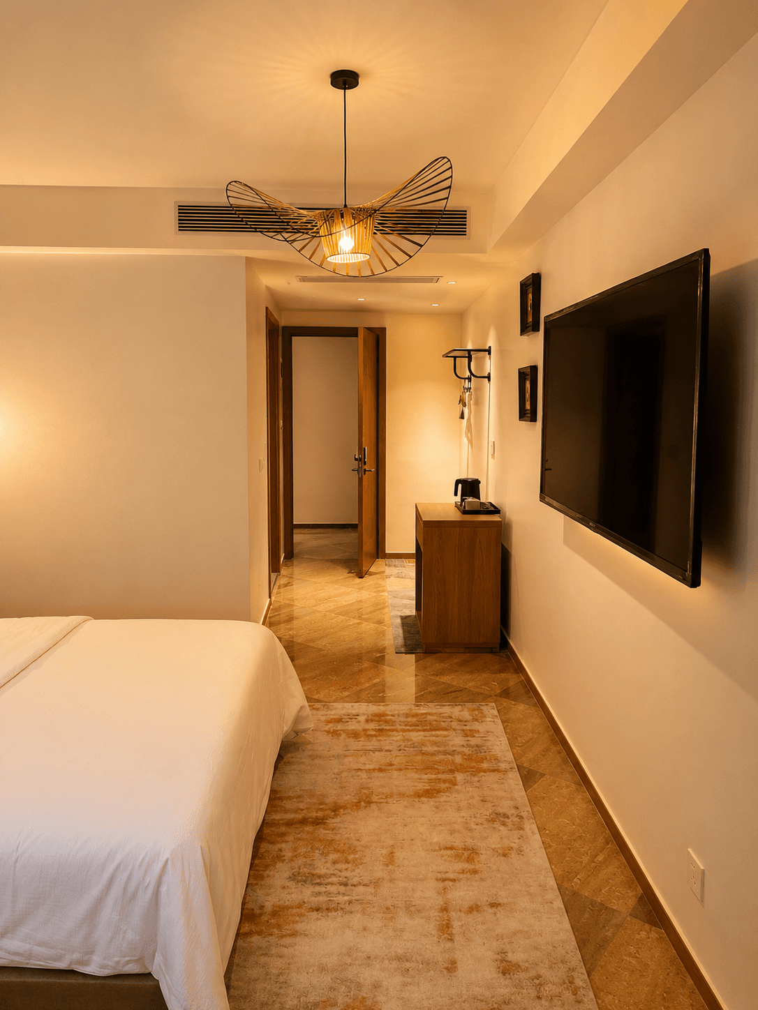 Chambre de l'hôtel Jardin d'Orient avec espace détente