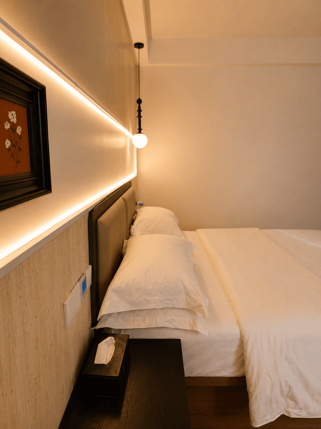 Détail d'une chambre de l'hôtel Jardin d'Orient
